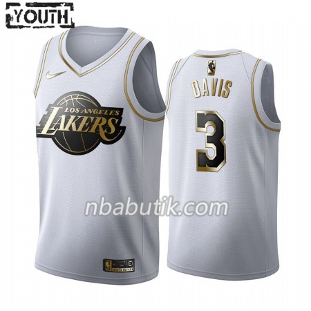 NBA Børn Trøje Los Angeles Lakers Anthony Davis 3 Nike 2019-20 Hvid Golden Edition Swingman NBA Børn Trøje Los Angeles Lakers Anthony Davis 3 Nike 2019-20 Hvid Golden Edition Swingman